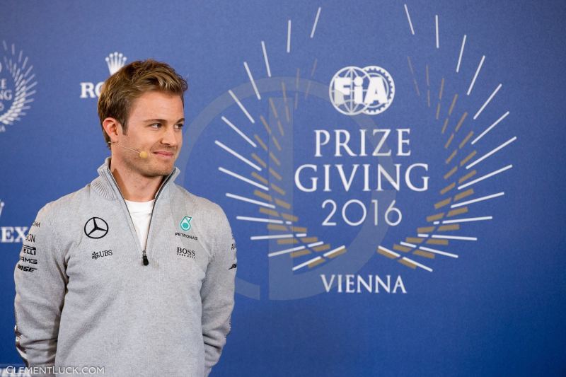 ROSBERG Nico (ger) Mercedes GP MGP W07 press conference ambiance portrait during the FIA Prize Giving at Vienna the december 02 2016 - Photo Clement Luck / DPPI
