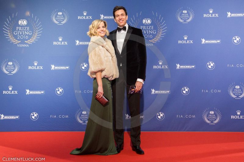 WOLFF Toto (aut) executive director Mercedes GP and WOLFF Susie (sct) during the FIA Prize Giving at Vienna the december 02 2016 - Photo Clement Luck / DPPI