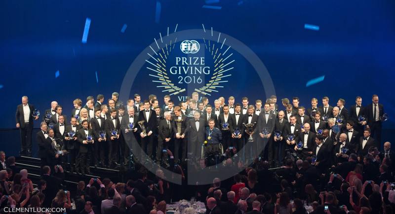 Champions Family Picture during the FIA Prize Giving at Vienna the december 02 2016 - Photo Clement Luck / DPPI