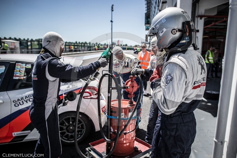 CLAIRET Teddy GP COMPETITION Ambiance Portrait Refueling during the 2016 Rencontres Peugeot Sport, July 17 at Magny Cours, France - Photo Clement Luck / DPPI