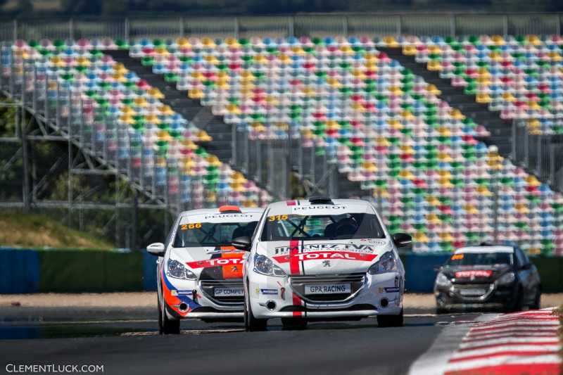 315 POUGET David JIMENEZ Kévin JOUANNY Bruce GPA RACING 266 GUYONNET Xavier COMTE Aurelien CLAIRET Jimmy CLAIRET Teddy GP COMPETITION Action during the 2016 Rencontres Peugeot Sport, July 17 at Magny Cours, France - Photo Clement Luck / DPPI