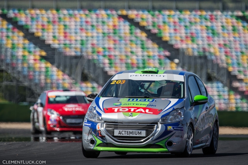 203 PRETIN Antoine MOSSON Benjamin BAZIRET Yoann ACTEMIUM Action during the 2016 Rencontres Peugeot Sport, July 17 at Magny Cours, France - Photo Clement Luck / DPPI