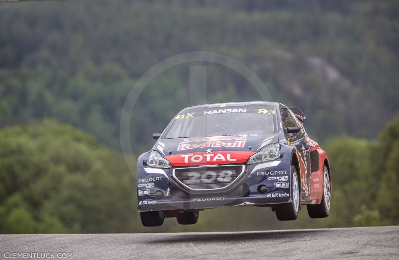 21 HANSEN Timmy SWE Team Peugeot-Hansen Peugeot 208 Action during the Norway FIA WRX World Rallycross Championship 2016 at Hell on June 11 to 12 -  Photo Clement Luck / DPPI