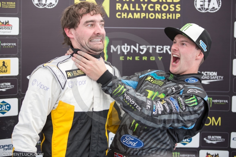 BAKKERUD Andreas NOR Hoonigan Racing Division Ford Focus RS TIMERZYANOV Timur RUS World RX Team Austria Ford Fiesta Ambiance Portrait during the Norway FIA WRX World Rallycross Championship 2016 at Hell on June 11 to 12 -  Photo Clement Luck / DPPI