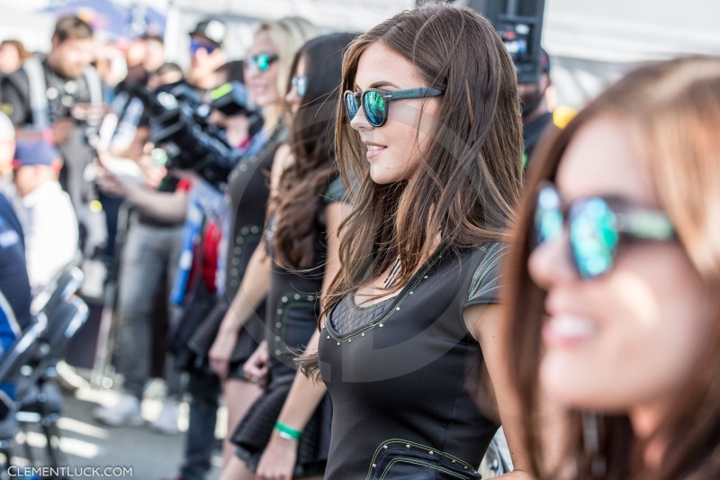 Grid girl ambiance during the Norway FIA WRX World Rallycross Championship 2016 at Hell on June 11 to 12 -  Photo Clement Luck / DPPI