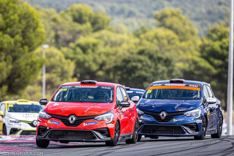 50 MILAN Nicolas (FRA), Milan Competition, Clio Cup Europe and 05 JURADO Anthony (FRA), Milan Competition, Clio Cup Europe, action during the 12th round of the Clio Cup Europe 2021, from October 1 to 3, 2021 on the Circuit Paul Ricard, in Le Castellet, France - Photo Clément Luck / DPPI