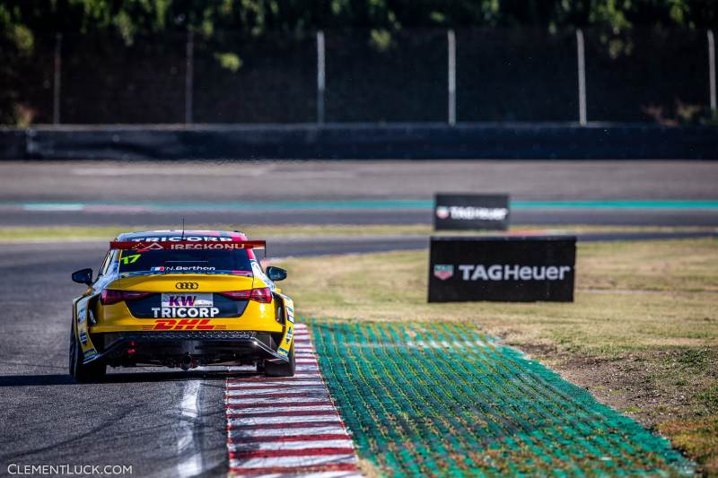 17 Berthon Nathanaël (fra), Comtoyou DHL Team Audi Sport, Audi RS 3 LMS TCR (2021), action during the 2021 FIA WTCR Race of Italy, 7th round of the 2021 FIA World Touring Car Cup, on the Adria International Raceway, from November 6 to 7, 2021 in Adria, Italy - Photo Clément Luck / DPPI