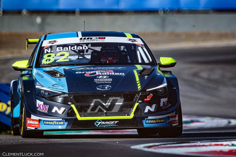 82 Baldan Nicola (ita), Target Competition, Hyundai Elantra N TCR, action during the 2021 FIA WTCR Race of Italy, 7th round of the 2021 FIA World Touring Car Cup, on the Adria International Raceway, from November 6 to 7, 2021 in Adria, Italy - Photo Clément Luck / DPPI