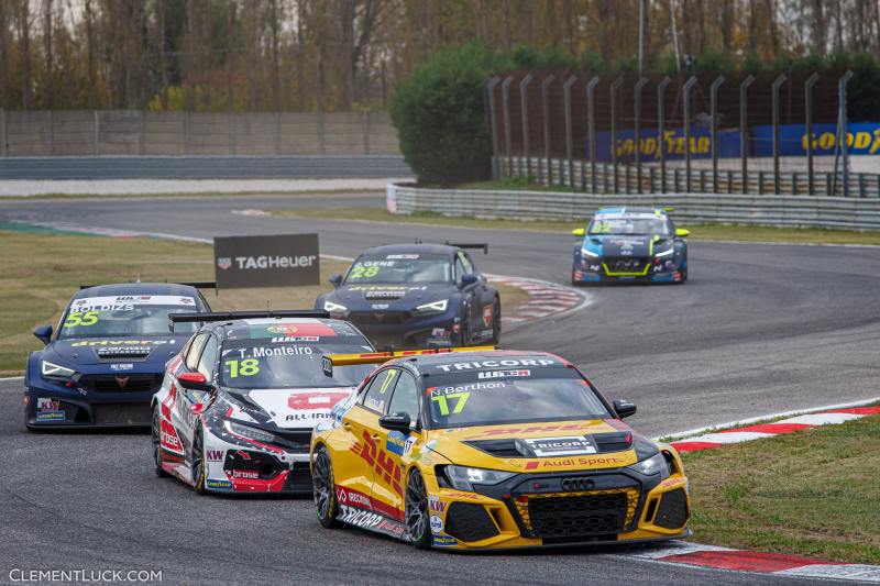 17 Berthon Nathanaël (fra), Comtoyou DHL Team Audi Sport, Audi RS 3 LMS TCR (2021), action during the 2021 FIA WTCR Race of Italy, 7th round of the 2021 FIA World Touring Car Cup, on the Adria International Raceway, from November 6 to 7, 2021 in Adria, Italy - Photo Clément Luck / DPPI