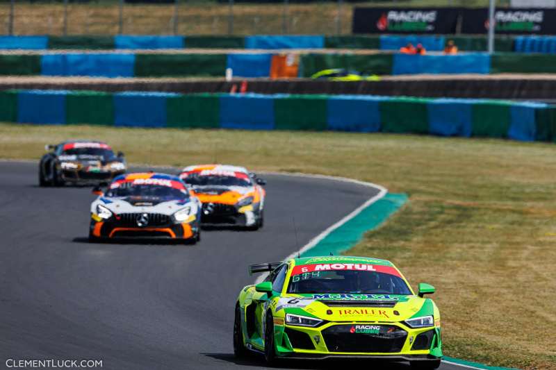 06 BOTTEMANE Sacha, MARTINS Lonni, Full Motorsport, Audi R8 LMS GT4, action during the 2nd round of the Championnat de France FFSA GT 2022, from May 13 to 15 on the Circuit de Nevers Magny-Cours in Magny-Cours, France - Photo Clément Luck / DPPI
