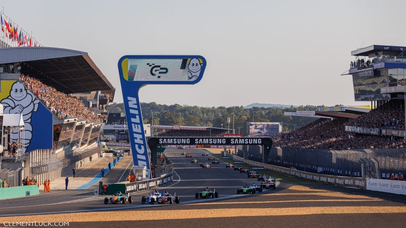 64 Depielo, Alpine, 43 Etienne Moustache, War Gaming, 01 Sylvain de Vilebrequin, NordVPN, action depart, start during the GP Explorer 20023 at Le Mans, France on September 9th - Photo: Clément Luck / DPPI