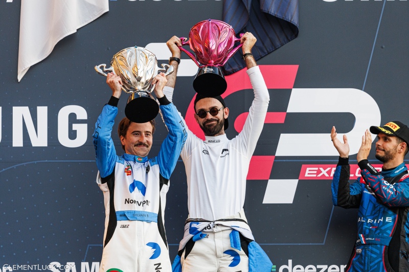 Sylvain de Vilebrequin, NordVPN, Pierre de Vilebrequin, NordVPN, portrait podium during the GP Explorer 20023 at Le Mans, France on September 9th - Photo: Clément Luck / DPPI