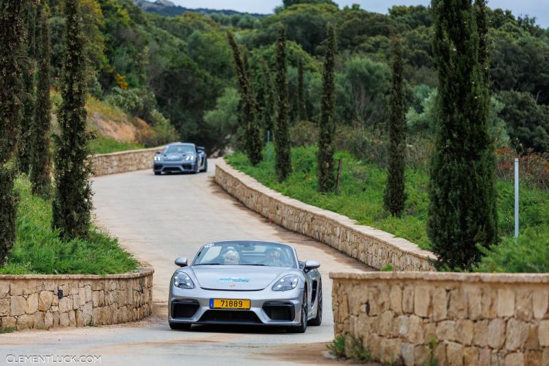 103 KRIER Marc, KRIER-FERO Renee, Porsche 718 Spyder, 2023, action during the Flat 6 Rallye 2023 between Bastia and Ajaccio, from April 27 to May 1st, 2023 in France - Photo Clément Luck / DPPI