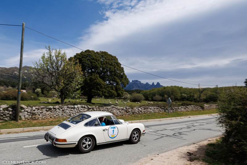 01 POTTEAU Gerard, KAISER Valentin, Porsche 356 Roadster, 1960, action during the Flat 6 Rallye 2023 between Bastia and Ajaccio, from April 27 to May 1st, 2023 in France - Photo Clément Luck / DPPI